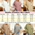 thumbnail image 4 of Zunfeo Waffle Long Sleeve Shirts for Women Casual Oversized Fall Tops Lightweight Pulover Sweatshirts Pink 2XL, 4 of 8