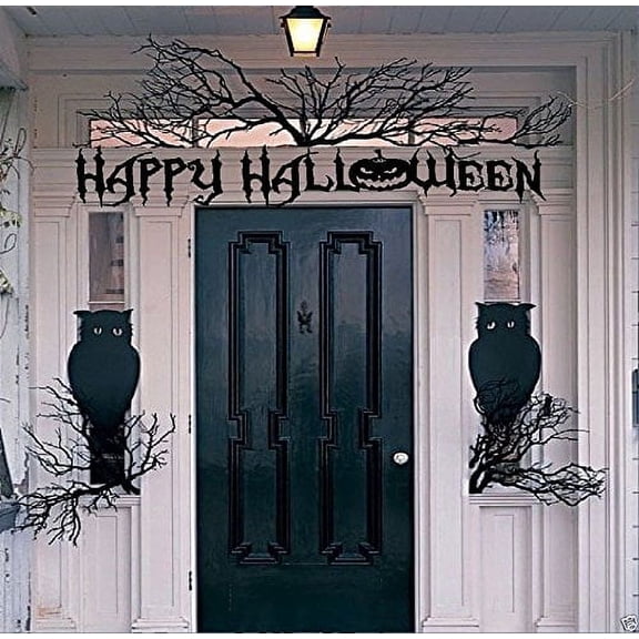 HALLOWEEN DECOR ~ Happy Halloween # 2 6" x 28" wording THESE ARE NOT WINDOW CLINGS