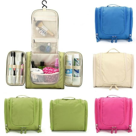 Polyester Toiletry Wash Cosmetic Bag Makeup Storage Case Hanging Organizer Bag Carry (Best Hanging Toiletry Kit)