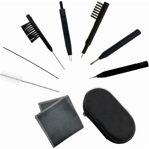 Hearing aid Amplifier Cleaning Tools, Earbuds/Headphones Cleaner Brush Kits with case