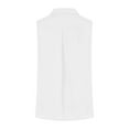 thumbnail image 5 of Jalioing Cotton Linen Shirt Collared Sleeveless Button Down Blouses Casual Dressy Business Work Tops Summer Clothes, 5 of 7