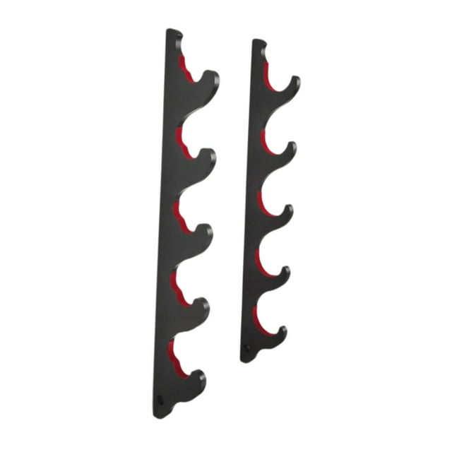 Lipstore Support Mural pour Bâton de Baseball Accessoires de Couleur Noire Support de Bâton de Softball 5 Niveaux
