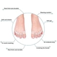 thumbnail image 3 of Gel Toe Separator Toe Spacers Toe Stretchers for Men and Women Easy Wear in Shoes, 3 of 5