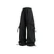 thumbnail image 1 of Amzcrzy Pantalones Cargo Para Mujer: Amplios, Cintura Elástica Con Cordón, Pierna Ancha Y2k, Estilo Paracaídas/Harem, Múltiples Bolsillos, Aptos Para Senderismo, Moda Hip Hop, Tallas M-2XL Negro, 1 of 4