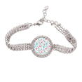 thumbnail image 1 of Flango Pattern Tropical s Tennis Chain Anklet Bracelet Diamond Jewelry, 1 of 3