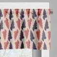 thumbnail image 3 of Ambesonne Underwater Valance Pack of 2, Spiral Seashells Motif, 54"X12", Pale Tan Plum Dark Salmon, 3 of 5