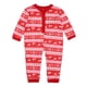 thumbnail image 1 of Pijamas familiares a juego para mujer y hombre, pijamas navideños de algodón con estampado de renos, copos de nieve, rojos y blancos, monos para bebé y niño., 1 of 5