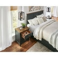 thumbnail image 2 of A-America Stone Creek 3 Drawer Transitional Solid Wood Nightstand in Black, 2 of 3