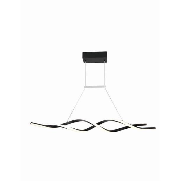Lamparas Xtellar De Techo Led Moderna Colgantes Minimalista Para Cocina 3000k-6000k Color Negro