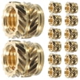 thumbnail image 2 of Brass Nut Embedment Nuts for Injection Molding Replacement Threaded Insert Copper 100 Pcs, 2 of 6