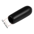 thumbnail image 3 of Uxcell 0.14'' Screw Thread Protector Vinyl End Caps Rubber Black 20pcs, 3 of 3