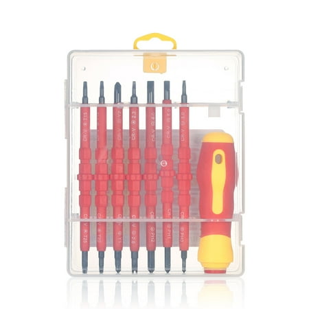 

Kironypik Insulated Screwdriver Set Dual-Headed Screw Drivers Device Hand Electrician Tool Multi-Screwdriver Professional