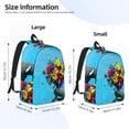 thumbnail image 3 of Yiaed Elephant Trunk Couple Flowers Print Backpack, Premium Laptop Backpack, Travel Backpack for Women, Lightweight Backpacks, Comfortable Back Pack-Small, 3 of 5