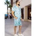 thumbnail image 4 of Conjunto Hombre Verano Camisa y Short a Juego Alberca Playa y Calor, 4 of 5