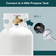 thumbnail image 4 of 15FT Braided Propane Hose Regulator, Fit for Gas Grill, Propane Fire Pit, Propane Stove and More, Low Pressure, 3/8" Female Flare, 4 of 6