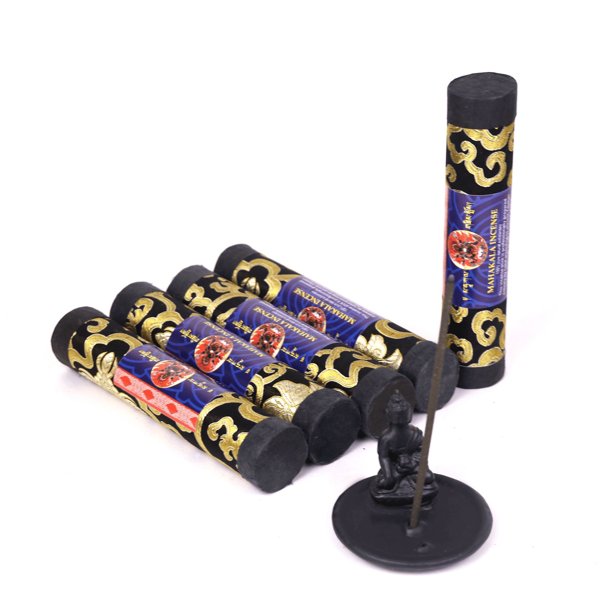 Lamatar1 Collection Tibetan Mahakala Stick Incense, Handmade in Nepal, Set of 5