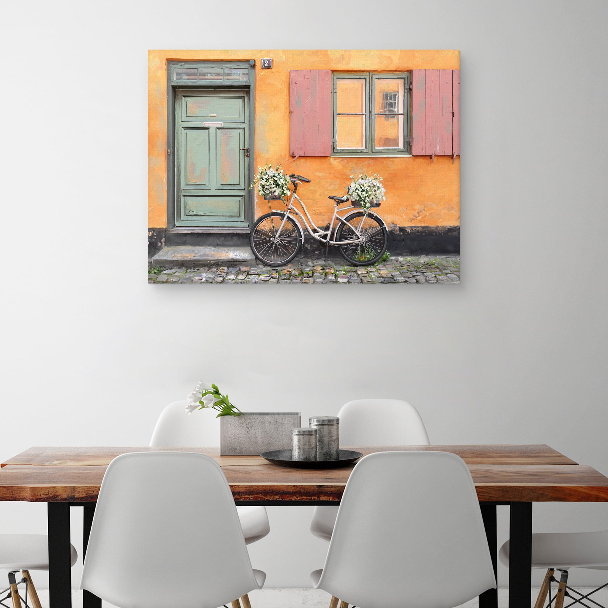 Paniers a Fleurs by Studio Arts Canvas Art Print