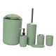 thumbnail image 4 of Juego de accesorios de baño de 6 piezas con diseño moderno, jabonera, escobilla de inodoro, jabón Morandi Green, 4 of 8