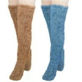 thumbnail image 2 of Lilgiuy Plush Slipper Stockings for Women ,Over Knee High Fuzzy Socks, Fancy Furry Long Winter Socks, Warm Home Sleeping Socks, 2 of 4