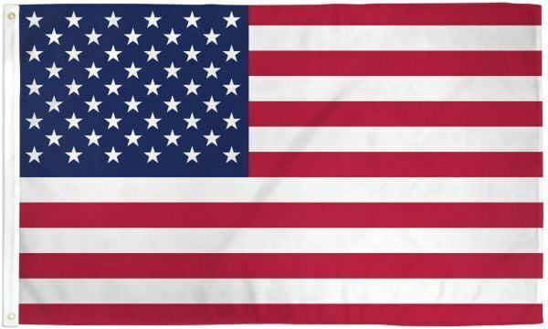 American USA 3 x 5 FT Flag w/ 6-Ft Spinning Flag Pole + Bracket (Tangle Free)