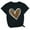 Black, variant on Tbopshirt Womens Tops,Valentine's Day T-Shirts for Women Graphic Tees,Plus Size Tops,Valentines Day Print Round Neck Short Sleeve T-Shirt Novelty Love Heart Graphic Tops S-XXXL