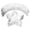 White, variant on Islam Eid Mubarak Fruit Plate Ramadan Decoration Durable Food Serving Tray Gift