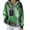 Green, variant on Women's Checkered Cross Hooded Sweatshirt Fashion Graphic Pullover Hoodie with Stretch Comfort, Casual Long Sleeve Top for Streetwear Style Green