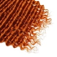 thumbnail image 4 of 28 28 28 Inch 350 Boho Human Hair Deep Wave Bulk Ginger Braiding Hair Deep Curly Orange Human Braiding Hair Extensions for Woman, 4 of 5