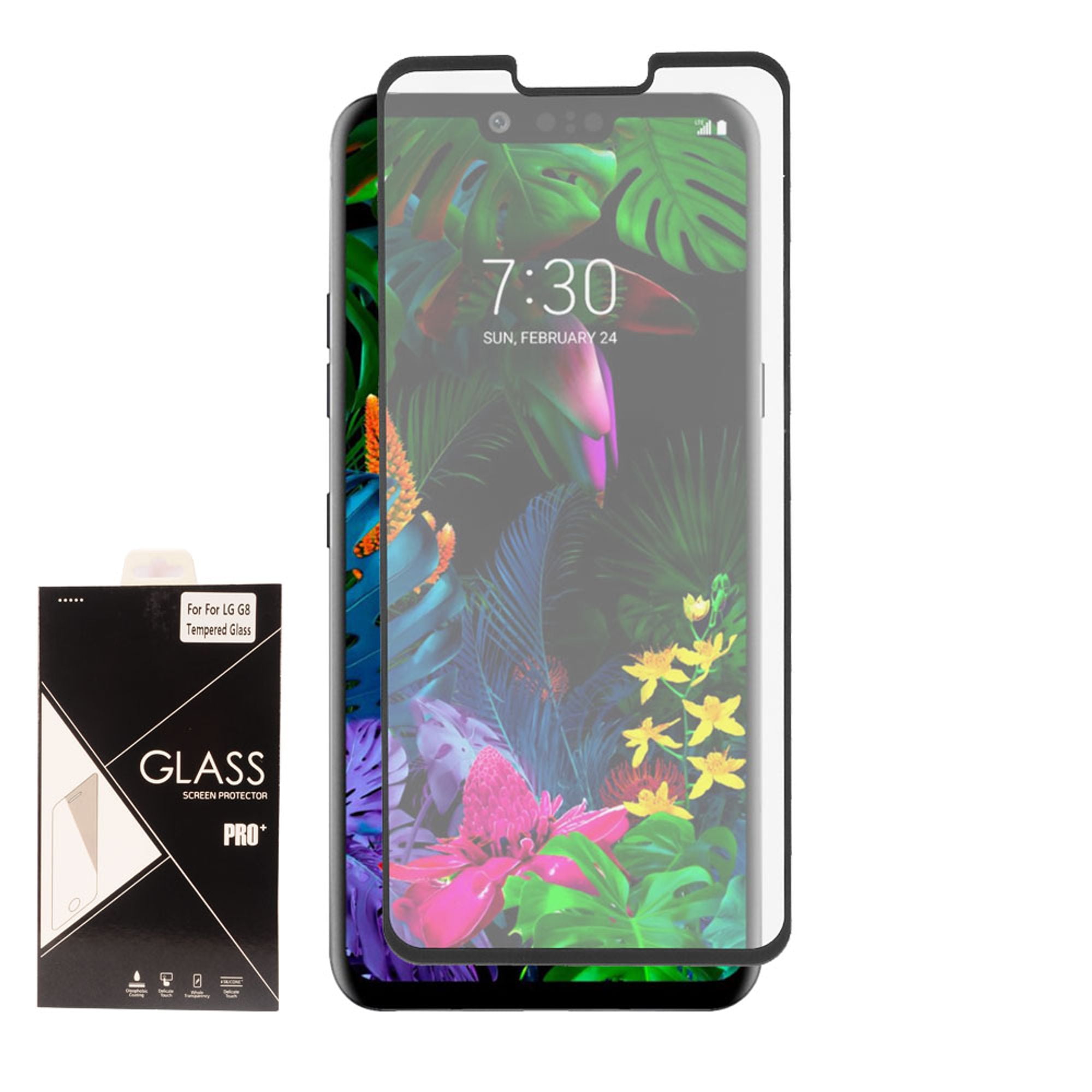 For LG G8 ThinQ Screen Protector, by Insten 3D Curved Tempered Glass