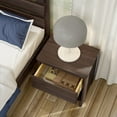 thumbnail image 4 of Max & Lily Solid Wood Farmhouse 1 Drawer Nightstand, Barnwood Brown, 4 of 11