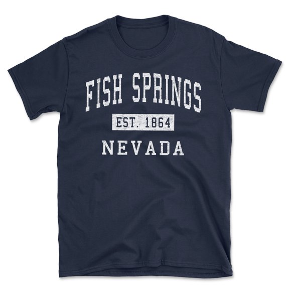 Fish Springs Nevada Classic Established Men's Cotton T-Shirt