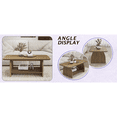 thumbnail image 6 of Hassch 2-Tier Modern Coffee Table, Center Table with Storage Shelf for Living Room, Easy Assembly, Wood Color, 6 of 6