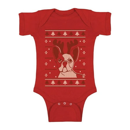 

Awkward Styles Ugly Christmas Baby Outfit Bodysuit Xmas Puppy Romper