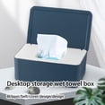 thumbnail image 4 of Napkin Holder Household Dining Rooms Wipes Dispenser Rectangle Desktop Tissue Lovely Simple Storage Tissue Box Home Dustproof Desk Tissue Case, 4 of 6
