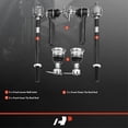 thumbnail image 2 of A-Premium 6Pcs Inner and Outer Tie Rod End Front Lower Ball Joint Compatible with Nissan Altima 1993 1994 1995 1996 L4 2.4L, 2 of 9