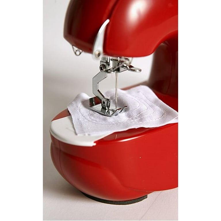 Smartek Mini Red Portable Sewing Machine With Pedal