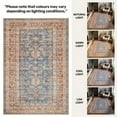 thumbnail image 6 of GLN Rugs Jerusalem - Indoor, Machine Washable Area Rug 6'x9' Turkish Terra Home Carpet, 6 of 10