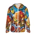 thumbnail image 1 of Fotbe Vibrant Picnic Food Spread Chaqueta con Protección Solar UPF 50+ para Hombre y Mujer, Camisa con Capucha y Bolsillos-Medium, 1 of 7