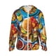 thumbnail image 1 of Fotbe Vibrant Picnic Food Spread Chaqueta con Protección Solar UPF 50+ para Hombre y Mujer, Camisa con Capucha y Bolsillos-Medium, 1 of 7