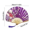 thumbnail image 3 of Wzzjkit Folding Hand Fan With Colorful Classical Style Folding Fan for Party Dancing Wedding and Home Decoration, 3 of 6
