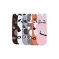 thumbnail image 1 of Women's 6 Pairs of Cute Picot Animal Printed Anklet Cozy Plush Soft Slipper Socks, 1 of 8