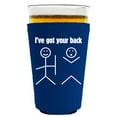 thumbnail image 1 of I've Got Your Back Pint Glass Coolie (Royal Blue), 1 of 3