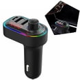 thumbnail image 4 of Car Mp3 Player Tipo-C Cargador De Vehículo Atmósfera Lámpara Con 2 Puertos Usb Tratamiento De Reducción De Ruido 5 Transmisor Fm Auto 3.1A 5V Vogacara VI004660-00, 4 of 6