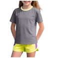thumbnail image 3 of WUANDIXFA Boys' Rash Guard Toddler UPF 50+ Rashguard Short Sleeve Sun Protective Swim Shirt (Grey, 12-13 Years), 3 of 9