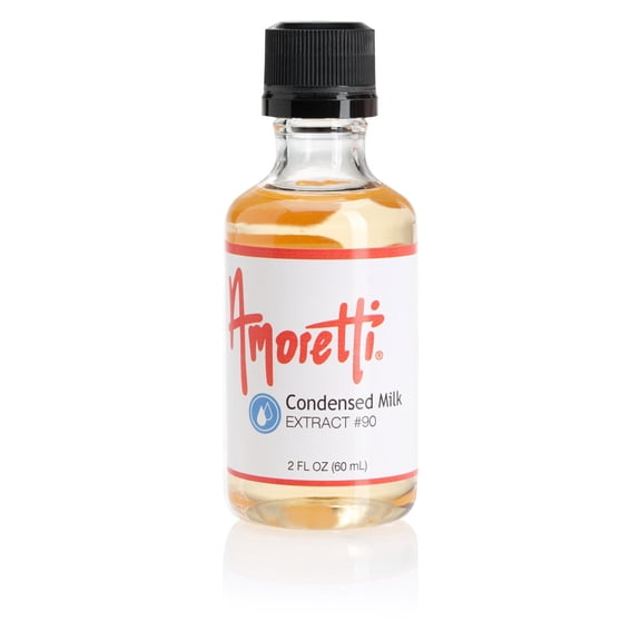Amoretti - Condensed Milk Extract Water Soluble 2 oz - Highly Concentrated & Perfect For Pastry, Savory, Brewing, and more, Preservative Free, Vegan, Kosher Pareve, Keto Friendly
