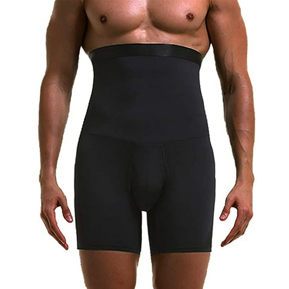 Men Tummy Control Shorts High Waist Slimming Underwear Compression Body Shaper Seamless Boxer Briefs