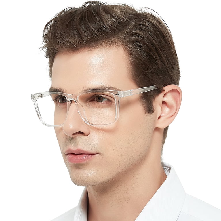 MARE AZZURO Oversized Reading Glasses Men Trendy Large Square