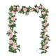 thumbnail image 1 of 220 cm/86,6 pulgadas Simulación de 10 cabezas de rosas de enredaderas Decoración Escena de San Valentín Decoración de pared para repisa de chimenea Decoración de mesa Decoración de San Valentín, 1 of 6