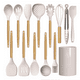 thumbnail image 1 of Set De Utensilios Cocina.14pcs Utensilios De Silicon Cocina BEIGE, 1 of 5