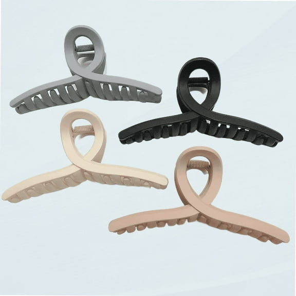 4.3 Inch Hair Claw Clips Large No Slip Big Matte Jaw Butterfly Clip for Thin Fine Thick Hair Women and Girls, 4 Pack